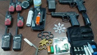 صورة ضمنها مسدسات إحباط عملية تهريب خطيرة بميناء الناظور بفضل يقظة وكفاءة عناصر الجمارك