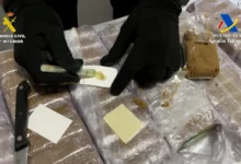 صورة ضبط 209 كيلو غراما من المخدرات داخل شاحنة بميناء الجزيرة  الخضراء