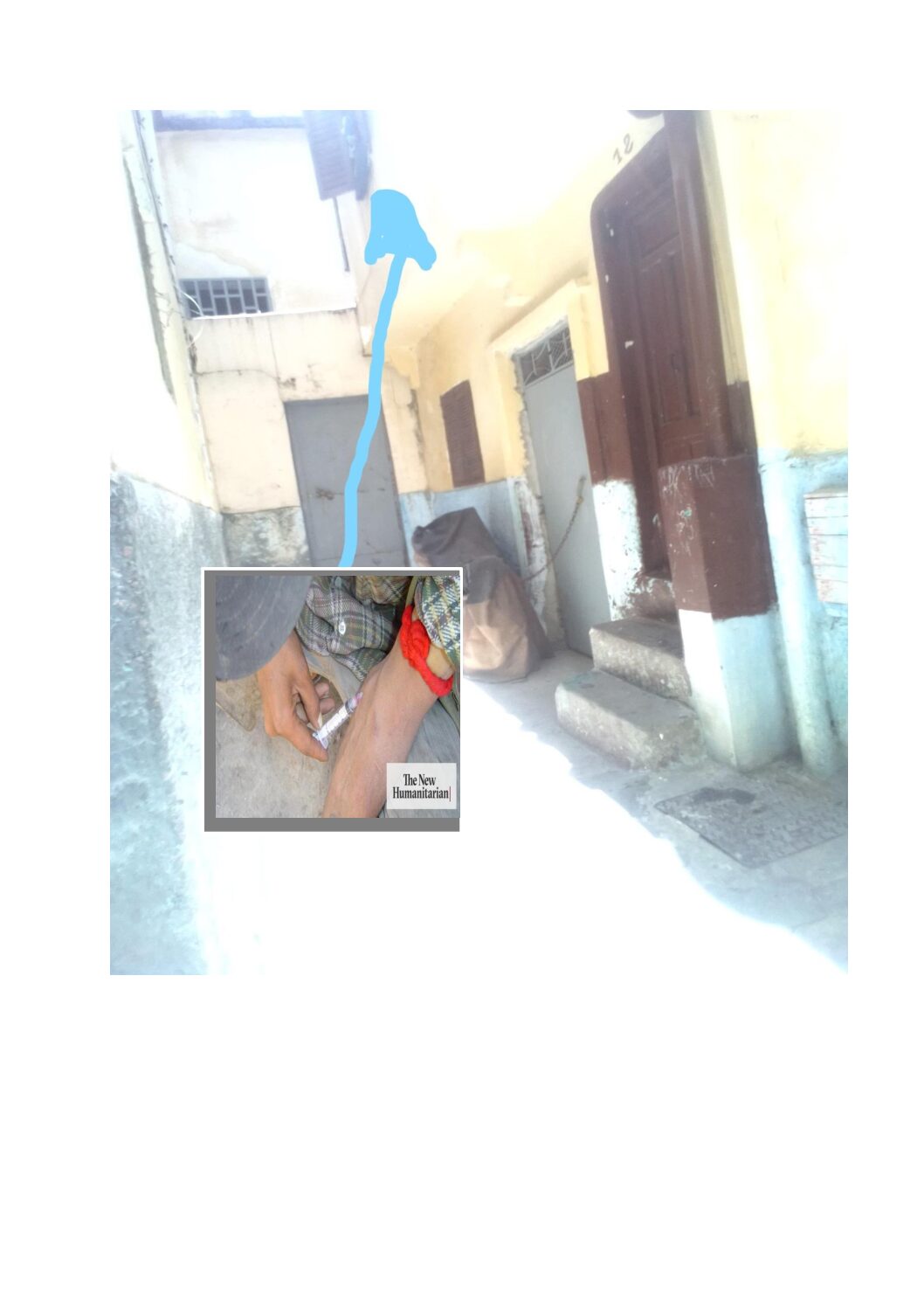 صورة من حي  المصلى  بطنجة  الى  السلطات  الامنية
