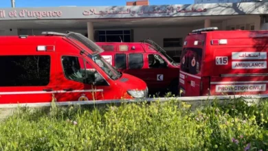 صورة سبعة جرحى في اصطدام عنيف بين سيارتي أجرة بساحة 9 أبريل بطنجة