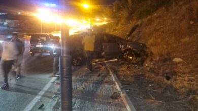 صورة بطنجة حادثة سير من العيار الثقيل على  مستوى طريق منار بارك