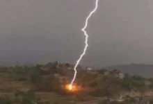 صورة صاعقة رعدية تنهي حياة سيدة بضواحي تطوان