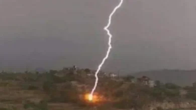 صورة صاعقة رعدية تنهي حياة سيدة بضواحي تطوان