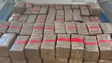 صورة تفكيك شبكة لتهريب الحشيش بعد ضبط أسطول شاحنات قادم من طنجة داخل ميناء الجزيرة الخضراء