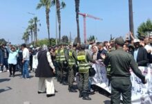 صورة الرباط على صفيح ساخن.. وقفة نقابية تنتهي بتدخل القوات العمومية