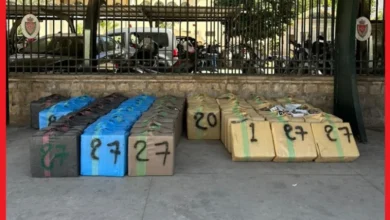 صورة فاس : سقوط – شحنة الموت-  الأمن يفكك عملية ضخمة لتهريب 4 أطنان من الشيرا داخل شاحنة حديدية بالقنيطرة