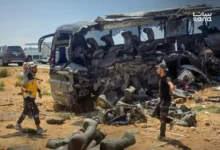 صورة سوريا: 35 قتيلا في اصطدام حافلتين على طريق دير الزور-دمشق