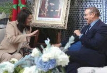 صورة المنصوري تبلغ أوزين في لقاء قصير أن أحزاب في الأغلبية ترفض مشاركة الحركة الشعبية في الحكومة